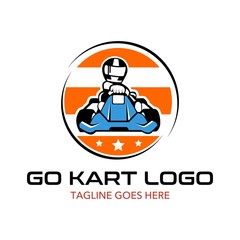 Go Kart Logo Illustration