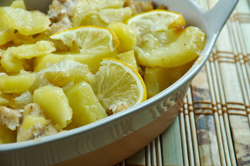 lemon chicken potato casserole