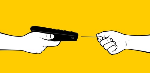 customer paying with credit card