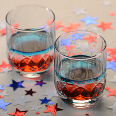 Red White and Blue drink