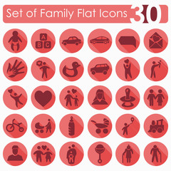 Set of family icons