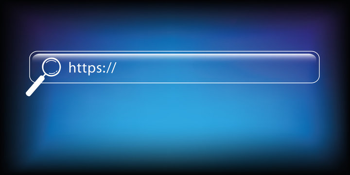 https website suche blauer hintergrund