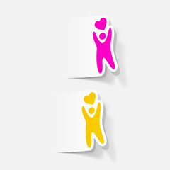 realistic design element: happiness people