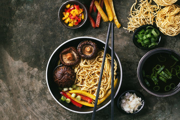 Asian vegan noodles