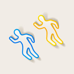 realistic design element. scene of the crime