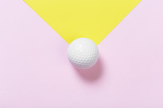 Close up of a golf ball