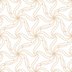 Geometric brown and white seamless pattern for fabrics