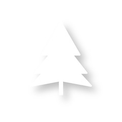 Icon mit Schatten - Weihnachtsbaum