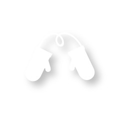 Icon mit Schatten - Fausthandschuh