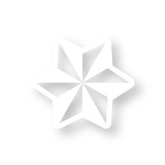 Obraz premium Icon mit Schatten - Stern