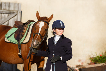 Rider with his horse