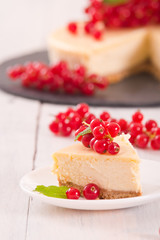 Redcurrant cheesecake. 