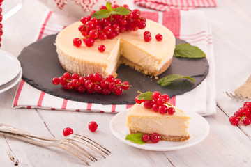 Redcurrant cheesecake. 