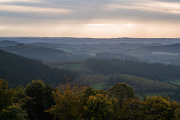Panorama des Siegerlandes von der Ginsberger Heide am Giller
