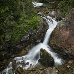 Mickiewicz waterfall, Roztoka creek, High Tatras, Poland