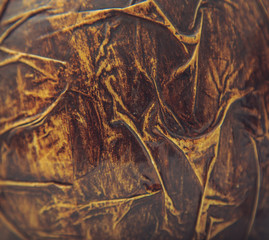 texture of old brown leather