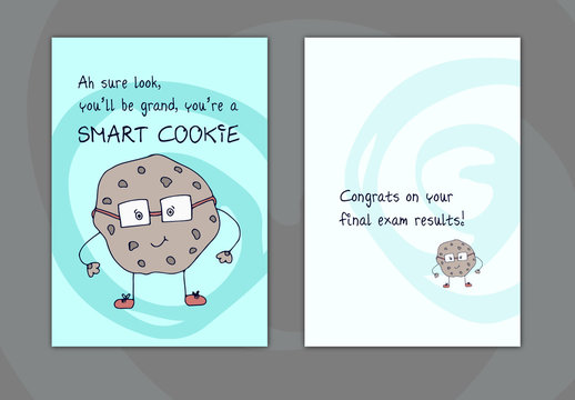 Smart Cookie Greeting Card  Layout