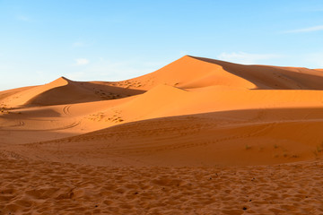Fototapeta na wymiar Erg Chebbi Sand dunes near Merzouga, Morocco
