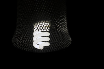 spiral light dimly lit in the dark