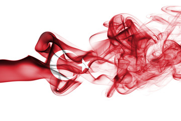 Serbia national smoke flag