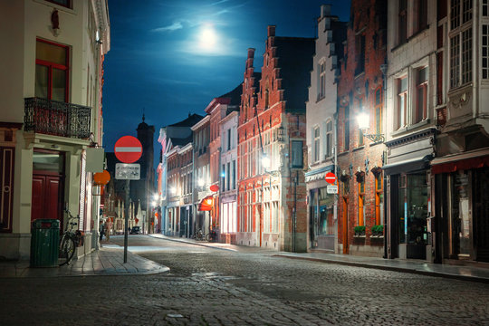 Street Of Brugge, Belgium