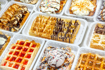 Belgian waffles in Brussels