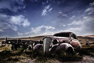 Forgotten in desert