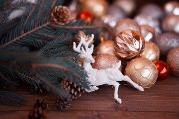 Christmas decoration background.
