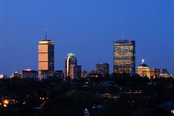 Boston Skyline at Dusk