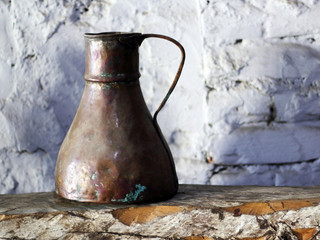 Vintage metal jug