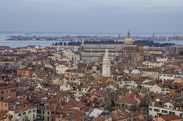 Fototapeta na wymiar Italy beauty, San Marco Square in the rain, Venice