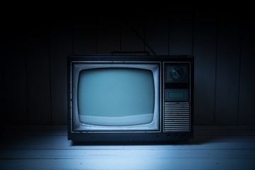 Retro television set/ high contrast image