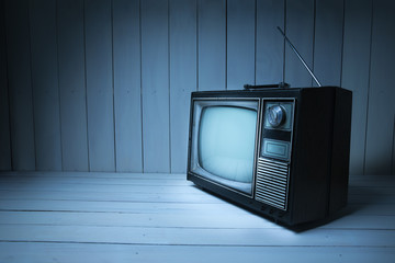 Retro television set/ high contrast image