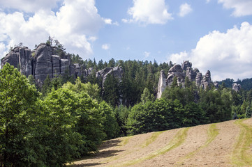 Fototapeta na wymiar National Park Adrspach Teplice Rocktown czech Republic