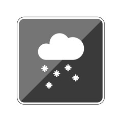 Schneefall - Reflektierender App Button