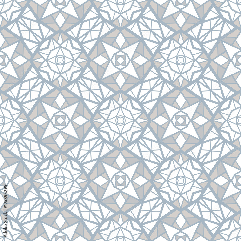 Poster abstract seamless pattern of facets or triangles. broken lines and shapes.