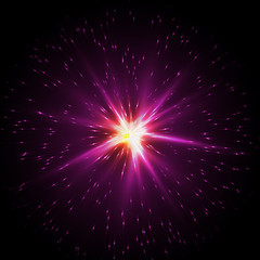 Flash Star, Light flare special effect. vector illustration.
