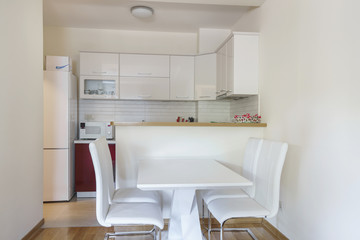 Interior of a kitchen in a private apartment