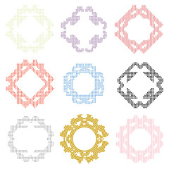 round dot template logo