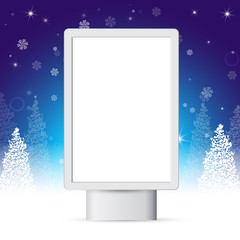 street banners for New Year's greetings, template