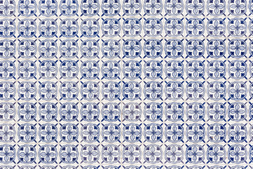White and blue tiles texture