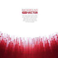 Background red pattern with tech