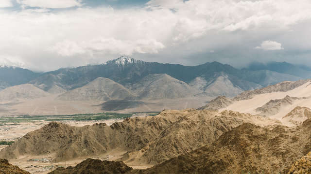Ladakh Landscape with Stok Kangri in background