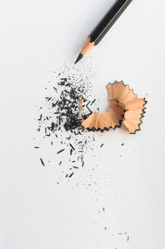 Pencil shavings copyspace
