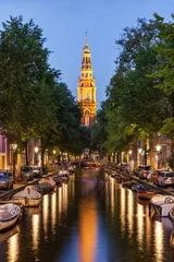 Deurstickers Clock Tower Amsterdam Netherland © SakhanPhotography