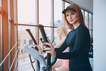 Fototapeta premium girl in a gym