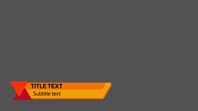 Triangular Ribbon Lower Third