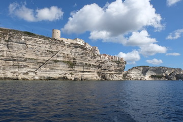 Rocks of Bonifacio in Corsica 