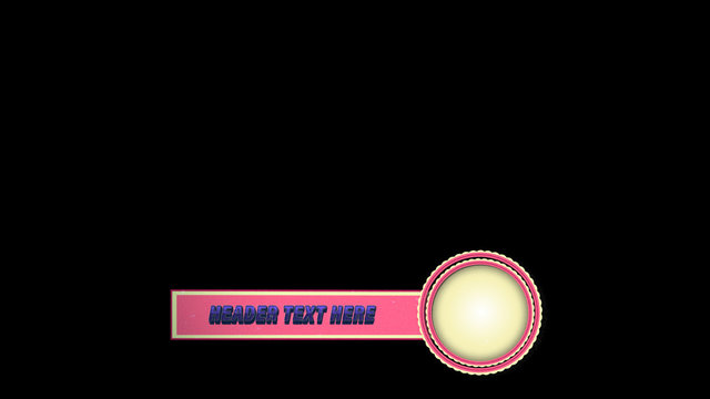 Pink and Pale Yellow Lower Third