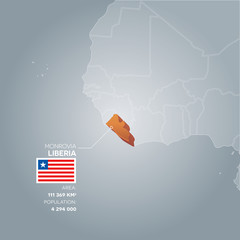 Liberia information map.